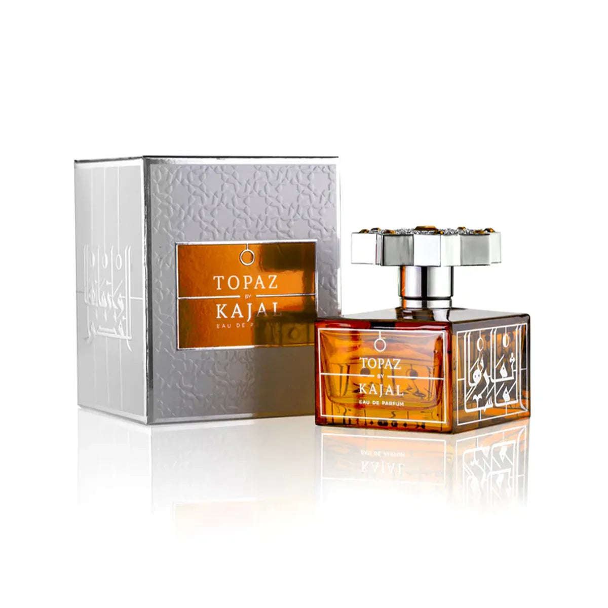 Topaz Kajal perfume bottle and packaging on a white background