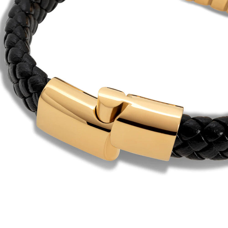 Leather bracelet “Helix” - Gold